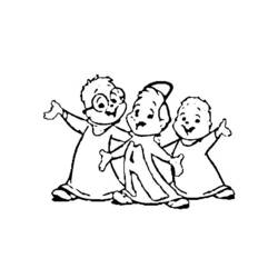 Раскраска: Элвин и бурундуки (Анимационные фильмы) #128446 - Бесплатные раскраски для печати