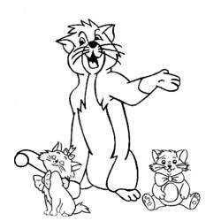 Раскраска: Aristocats (Анимационные фильмы) #26863 - Бесплатные раскраски для печати