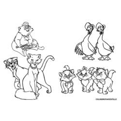 Раскраска: Aristocats (Анимационные фильмы) #26991 - Бесплатные раскраски для печати