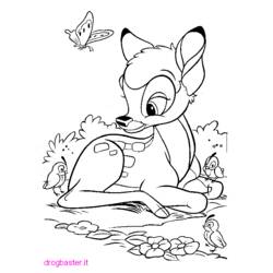 Раскраска: Bambi (Анимационные фильмы) #128516 - Бесплатные раскраски для печати