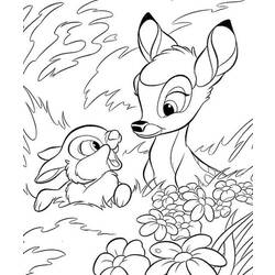 Раскраска: Bambi (Анимационные фильмы) #128524 - Раскраски для печати