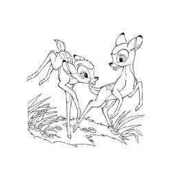 Раскраска: Bambi (Анимационные фильмы) #128526 - Бесплатные раскраски для печати