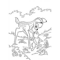 Раскраска: Bambi (Анимационные фильмы) #128527 - Бесплатные раскраски для печати