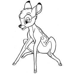 Раскраска: Bambi (Анимационные фильмы) #128533 - Бесплатные раскраски для печати