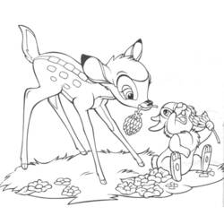 Раскраска: Bambi (Анимационные фильмы) #128560 - Раскраски для печати