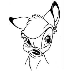 Раскраска: Bambi (Анимационные фильмы) #128561 - Раскраски для печати