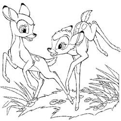 Раскраска: Bambi (Анимационные фильмы) #128574 - Бесплатные раскраски для печати