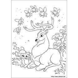 Раскраска: Bambi (Анимационные фильмы) #128581 - Раскраски для печати