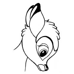 Раскраска: Bambi (Анимационные фильмы) #128609 - Раскраски для печати
