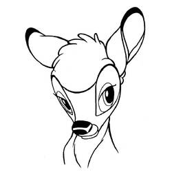 Раскраска: Bambi (Анимационные фильмы) #128614 - Раскраски для печати
