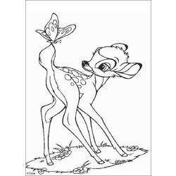 Раскраска: Bambi (Анимационные фильмы) #128624 - Бесплатные раскраски для печати