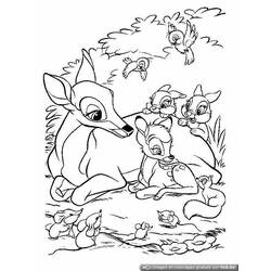 Раскраска: Bambi (Анимационные фильмы) #128626 - Бесплатные раскраски для печати