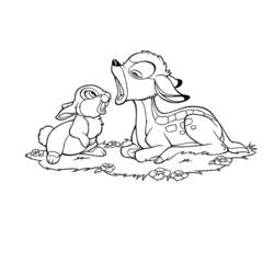 Раскраска: Bambi (Анимационные фильмы) #128675 - Бесплатные раскраски для печати