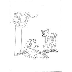 Раскраска: Bambi (Анимационные фильмы) #128679 - Бесплатные раскраски для печати