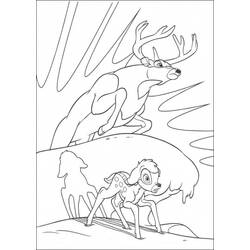 Раскраска: Bambi (Анимационные фильмы) #128696 - Бесплатные раскраски для печати