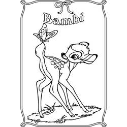 Раскраска: Bambi (Анимационные фильмы) #128698 - Раскраски для печати