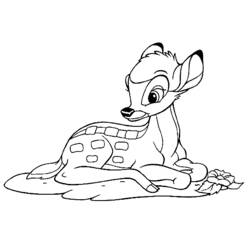 Раскраска: Bambi (Анимационные фильмы) #128701 - Раскраски для печати