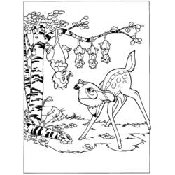 Раскраска: Bambi (Анимационные фильмы) #128713 - Бесплатные раскраски для печати