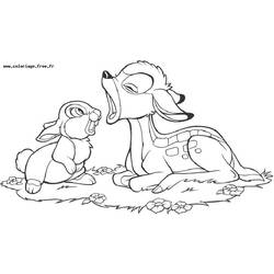 Раскраска: Bambi (Анимационные фильмы) #128714 - Раскраски для печати