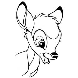 Раскраска: Bambi (Анимационные фильмы) #128718 - Раскраски для печати