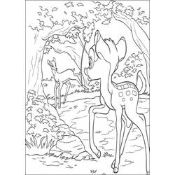 Раскраска: Bambi (Анимационные фильмы) #128719 - Бесплатные раскраски для печати