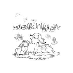 Раскраска: Bambi (Анимационные фильмы) #128724 - Бесплатные раскраски для печати