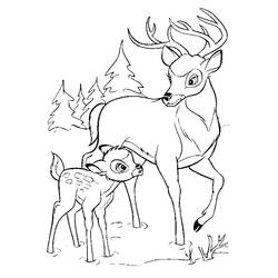 Раскраска: Bambi (Анимационные фильмы) #128725 - Бесплатные раскраски для печати