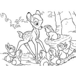 Раскраска: Bambi (Анимационные фильмы) #128735 - Бесплатные раскраски для печати