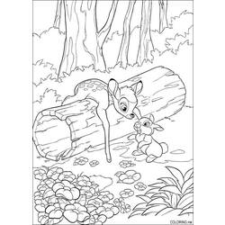 Раскраска: Bambi (Анимационные фильмы) #128737 - Бесплатные раскраски для печати