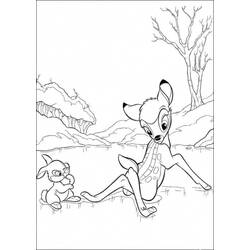 Раскраска: Bambi (Анимационные фильмы) #128764 - Бесплатные раскраски для печати