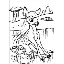 Раскраска: Bambi (Анимационные фильмы) #128773 - Раскраски для печати