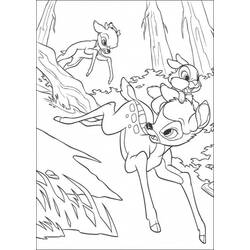 Раскраска: Bambi (Анимационные фильмы) #128783 - Бесплатные раскраски для печати