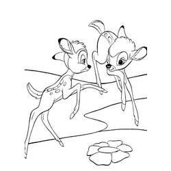 Раскраска: Bambi (Анимационные фильмы) #128806 - Бесплатные раскраски для печати