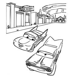 Раскраска: Баньоль (Автомобили) (Анимационные фильмы) #132607 - Раскраски для печати