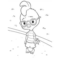 Раскраска: Маленький Цыпленок (Цыпленок Маленький) (Анимационные фильмы) #72638 - Раскраски для печати