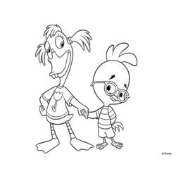 Раскраска: Маленький Цыпленок (Цыпленок Маленький) (Анимационные фильмы) #72658 - Раскраски для печати