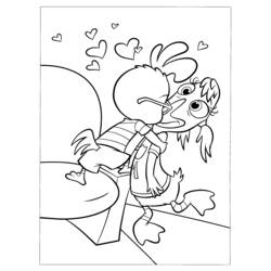 Раскраска: Маленький Цыпленок (Цыпленок Маленький) (Анимационные фильмы) #72745 - Раскраски для печати