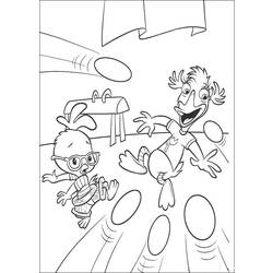 Раскраска: Маленький Цыпленок (Цыпленок Маленький) (Анимационные фильмы) #72921 - Раскраски для печати
