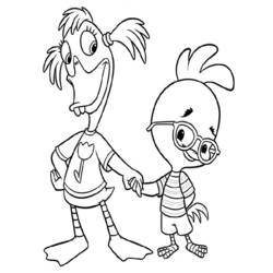 Раскраска: Маленький Цыпленок (Цыпленок Маленький) (Анимационные фильмы) #72942 - Бесплатные раскраски для печати