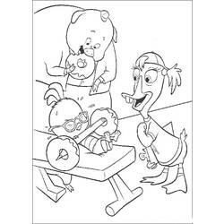 Раскраска: Маленький Цыпленок (Цыпленок Маленький) (Анимационные фильмы) #72950 - Бесплатные раскраски для печати