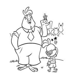 Раскраска: Маленький Цыпленок (Цыпленок Маленький) (Анимационные фильмы) #72962 - Бесплатные раскраски для печати