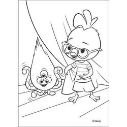 Раскраска: Маленький Цыпленок (Цыпленок Маленький) (Анимационные фильмы) #72965 - Бесплатные раскраски для печати