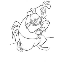 Раскраска: Маленький Цыпленок (Цыпленок Маленький) (Анимационные фильмы) #73002 - Бесплатные раскраски для печати