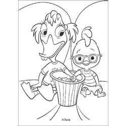 Раскраска: Маленький Цыпленок (Цыпленок Маленький) (Анимационные фильмы) #73037 - Раскраски для печати