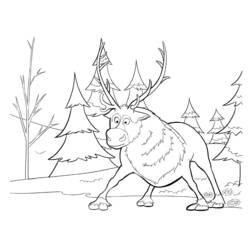 Раскраска: Снежная королева (Анимационные фильмы) #71675 - Бесплатные раскраски для печати