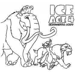 Раскраска: Ледниковый период (Анимационные фильмы) #71544 - Раскраски для печати