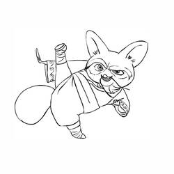 Раскраска: Кунг-фу панда (Анимационные фильмы) #73314 - Раскраски для печати