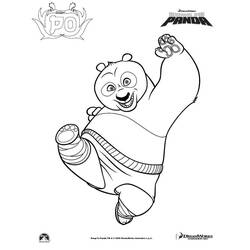 Раскраска: Кунг-фу панда (Анимационные фильмы) #73338 - Раскраски для печати