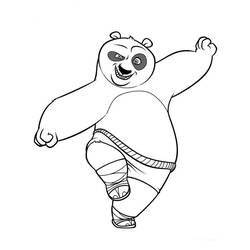 Раскраска: Кунг-фу панда (Анимационные фильмы) #73339 - Раскраски для печати