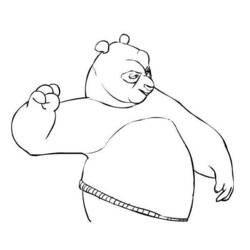 Раскраска: Кунг-фу панда (Анимационные фильмы) #73370 - Бесплатные раскраски для печати